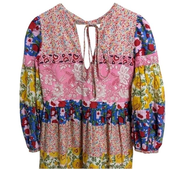 Alix of Bohemia Women's Jemima Patchwork Dress in Multi Small - Picture 5 of 11